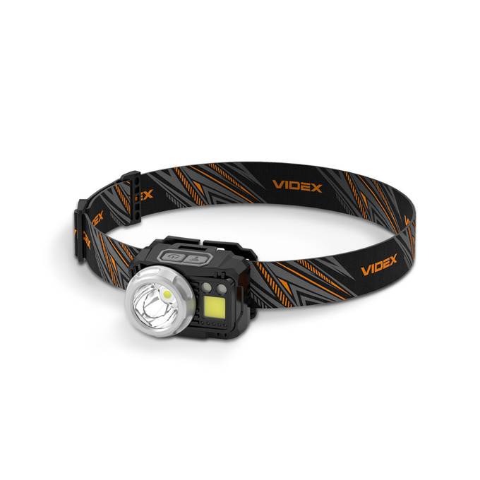 Latarka czołowa LED 5W 550lm IP65 USB-C / 3xAAA H075C VIDEX