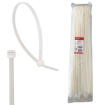 Opaska kablowa zaciskowa 7,6x540 naturalna ERKO