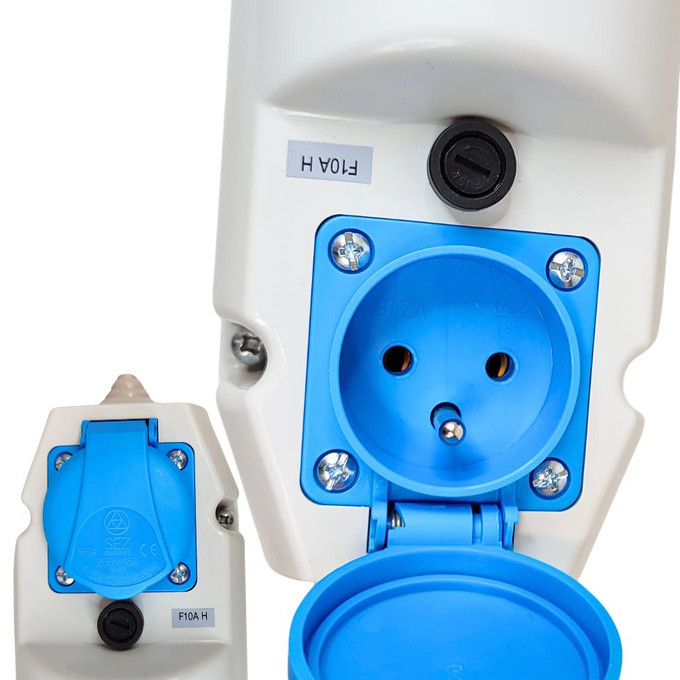 Gniazdo siłowe z klapką stałe 32A 5P IP44 IZVZ 3253 SEZ