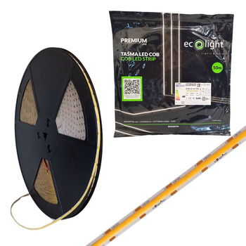 Taśma LED COB 12V 50m 9W/m 990lm/m 3000K IP20 EC20091 Ecolight