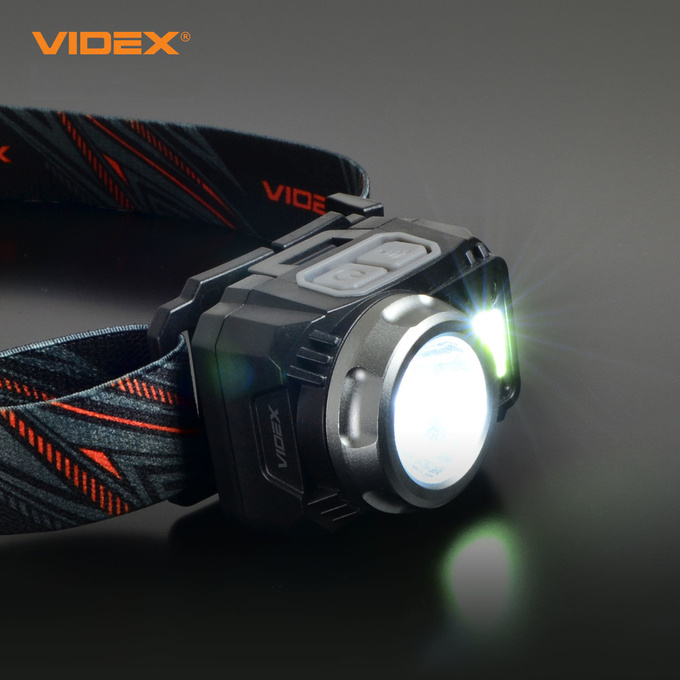Latarka czołowa LED 5W 550lm IP65 USB-C / 3xAAA H075C VIDEX