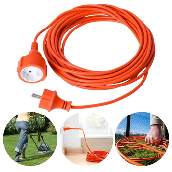 Przedłużacz jedno gniazdo bez uziemienia 20m pomarańczowy M20701 MORE ECOLIGHT