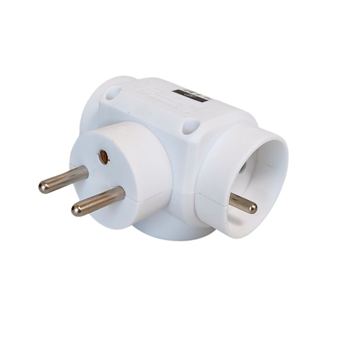 Rozgałęźnik 3x 2P+Z R-31 biały LX9510 LAMEX