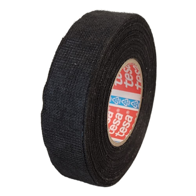 Taśma materiałowa PET do wiązek kabli 15m x 19mm czarna wewnętrzna TESA