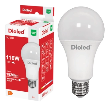 Żarówka LED E27 18W 4000K 1820lm Dioled
