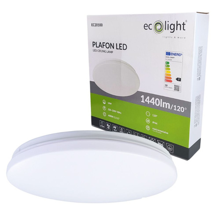 Plafon LED 18W 4000K 1440lm IP44 EC20100 Ecolight