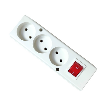 Gniazdo przedłużacza z włącznikiem białe 3X2P GN-360WS JONEX Timex