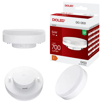 Żarówka LED GX53 7W 4000K 700lm DIO-0631 Dioled