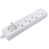 Przedłużacz 5-gniazd 5m 10A B/U biały W-97485 PLASTROL