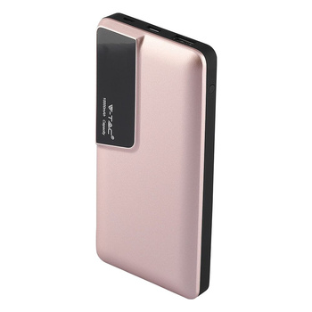 Power bank 10000mAh microUSB, USB-C, USB różowe złoto 8873 V-TAC