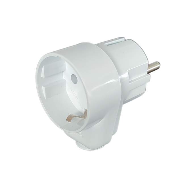 Wtyczka z gniazdem biała schuko 2P+Z WT-16U/G-S Timex