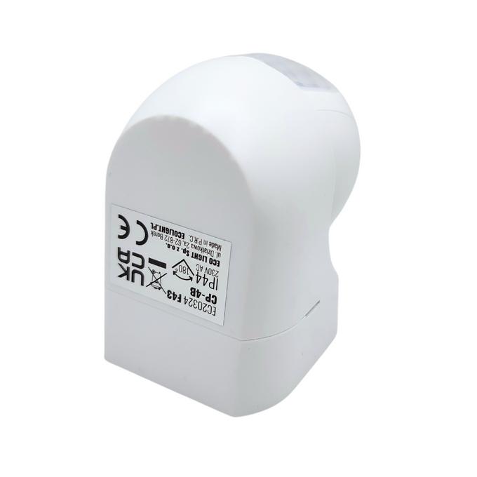 Czujnik ruchu PIR CP-4B IP44 12m biały EC20324 ECOLIGHT