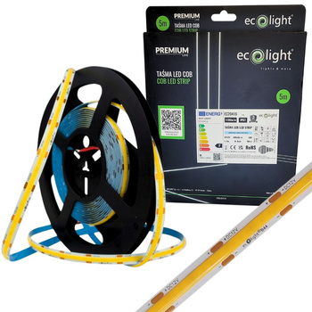 Taśma LED COB 12V 5m 9W/m 1125lm/m 6000K IP67 EC20416 ECOLIGHT