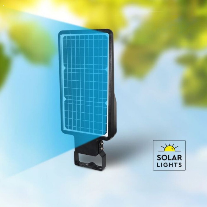 Lampa uliczna solarna LED 40W panel solarny + czujnik ruchu 4800lm 4000K V-TAC