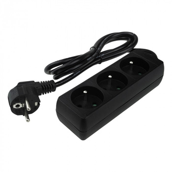 Przedłużacz 3GN 1.5M ZU czarny M20571 MORE ECOLIGHT