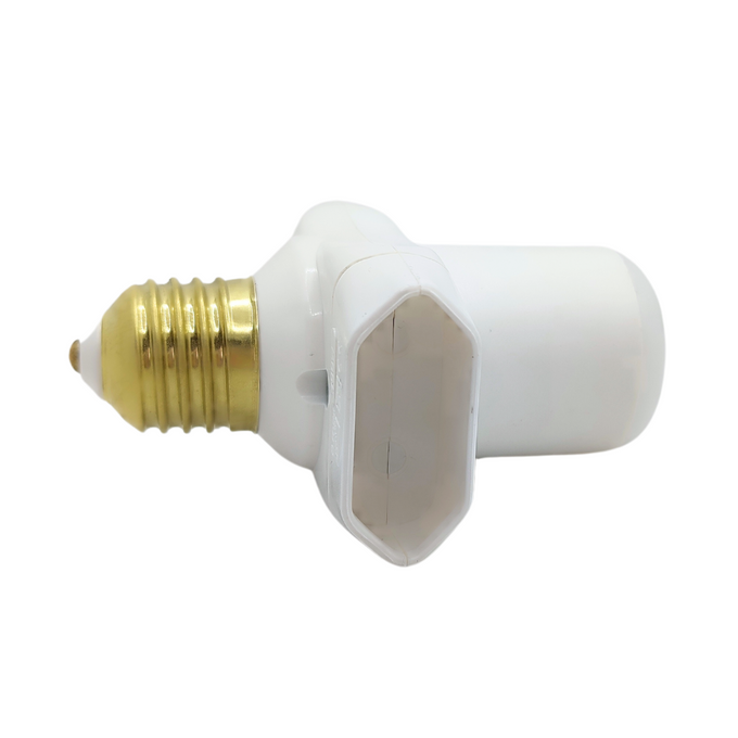 Rozgałęźnik z podświetleniem E27 2P biały T-12034 PLASTROL