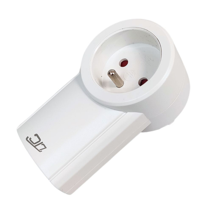 Gniazdo sieciowe sterowane + 2x pilot białe LXU206 LAMEX