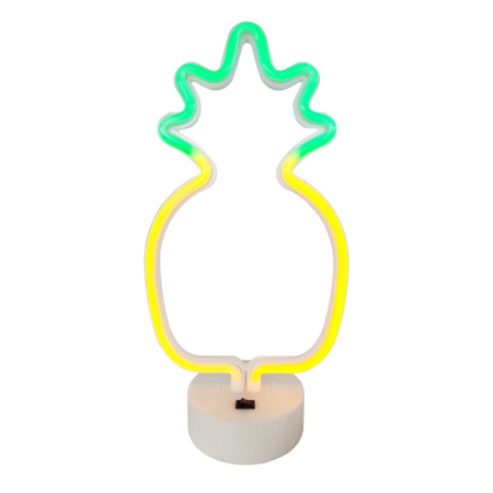 Lampka NEON ananas 3xAA + USB NNE05