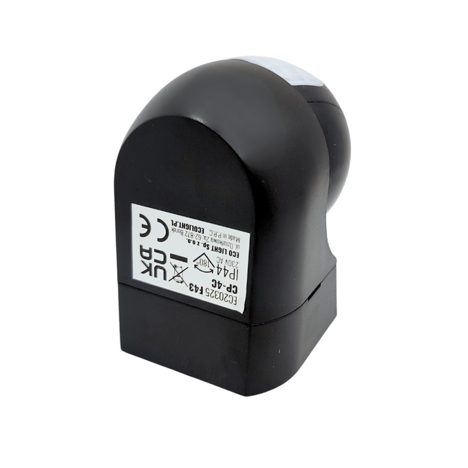 Czujnik ruchu PIR CP-4C IP44 12m czarny EC20325 ECOLIGHT