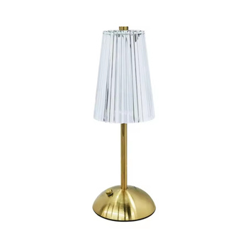 Lampka dekoracyjna LED 3W 50lm CCT METAL MIEDŹ + KRYSZTAŁ USB-C Q036C