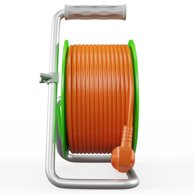 Przedłużacz bębnowy 3x1mm 4-gniazda 15m W-98945 PLASTROL