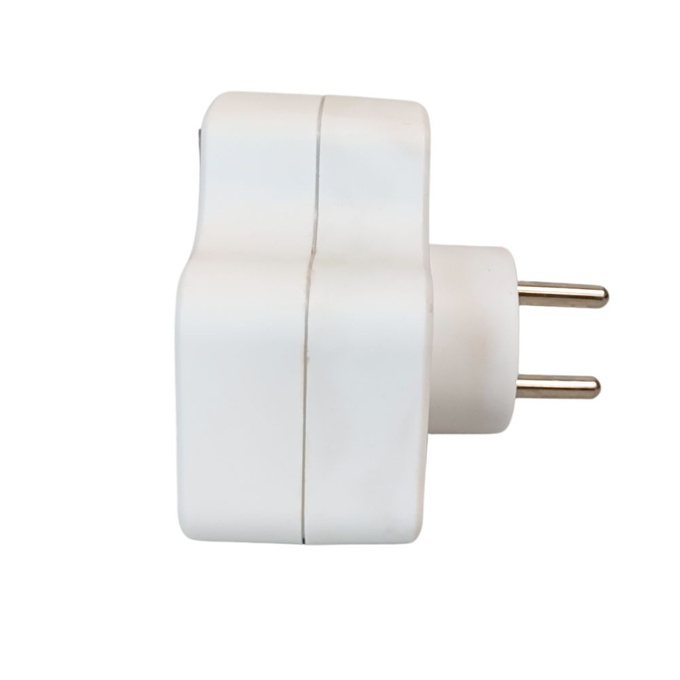 Rozgałęźnik z włącznikiem 2P+Z + 2x 2P biały LX9504 LAMEX