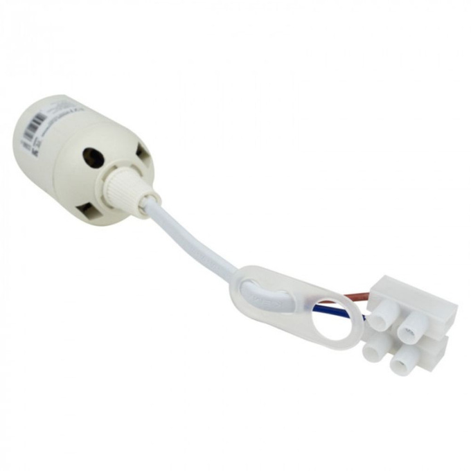 Oprawka zwisajaca E27 z przewodem i złaczką biała EC20680 ECOLIGHT