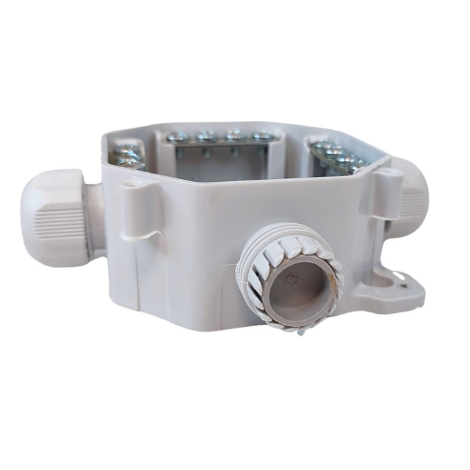 Puszka rozgałęźna hermetyczna IP67 SZARA SEZ