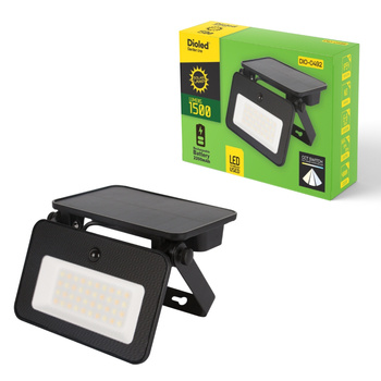 Naświetlacz solarny 1500lm CCT z czujnikiem ruchu DIO-0492 Dioled