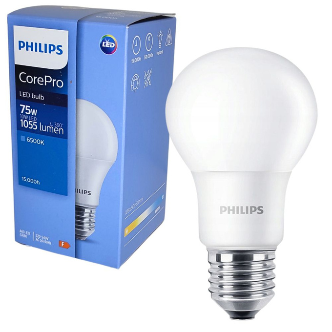 Żarówka LED GLS E27 10W 6500K 1055LM PHILIPS