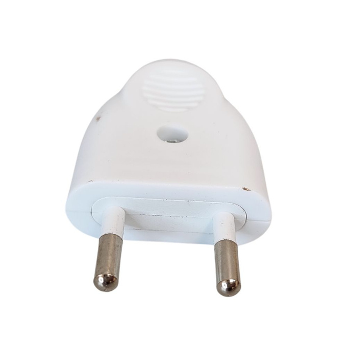 Wtyczka płaska 2P WT-1 biała LX9520 LAMEX