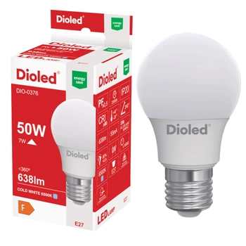 Żarówka LED E27 7W 6500K 638lm DIO-0376 DIOLED