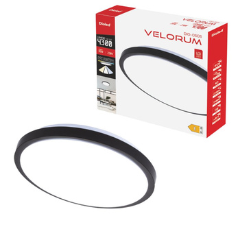 Plafon VELORUM 36W CCT 4300lm czarny DIO-0505 Dioled