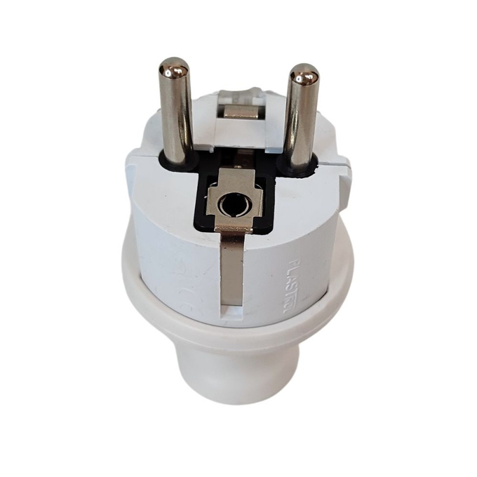 Wtyczka prosta rozbierana biała UNISCHUKO 2P+Z WT-40H W-100002 PLASTROL