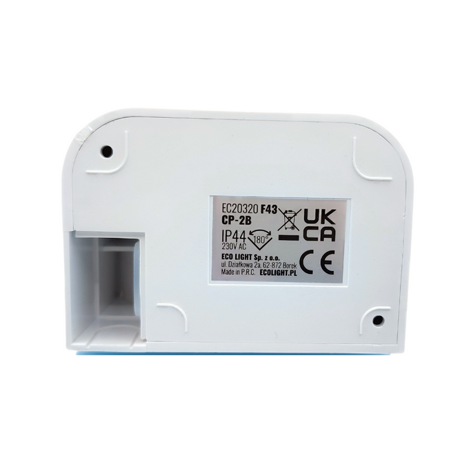 Czujnik ruchu PIR CP-2B IP44 12m biały EC20320 ECOLIGHT