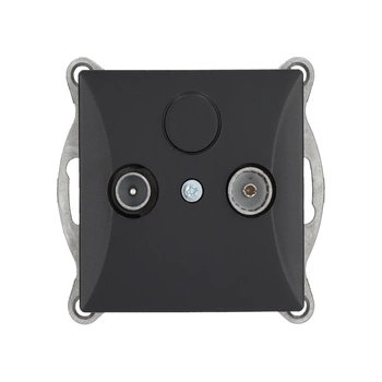 OPAL czarny gniazdo RTV przelotowe 9dB GAP OP/P moduł Timex