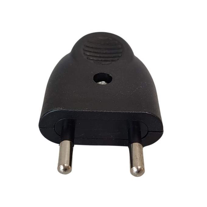 Wtyczka płaska 2P WT-1 czarna LX9521 LAMEX