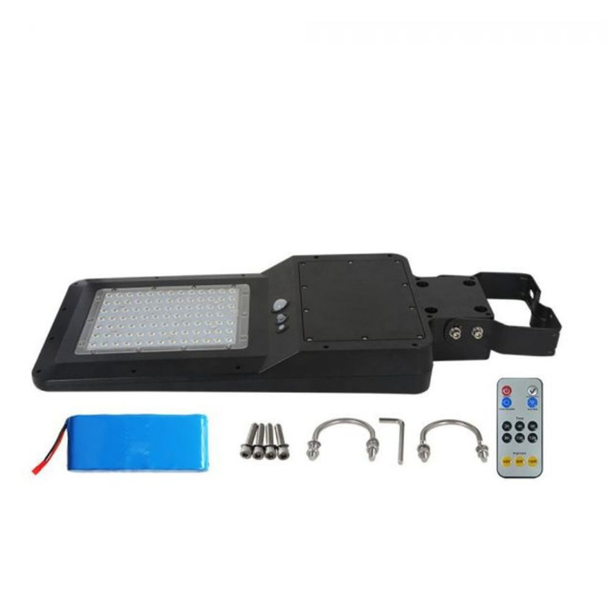 Lampa uliczna solarna LED 40W panel solarny + czujnik ruchu 4800lm 4000K V-TAC