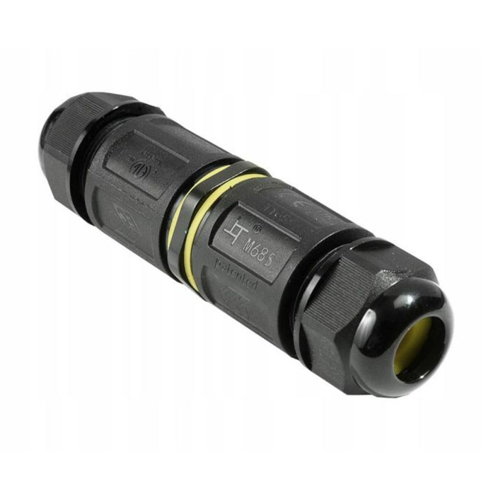 Złącze kablowe rozgałęźnik 2out 5PIN z szybkozłączem 5x0,5-2,5mm IP68 24A LXZE82 LAMEX