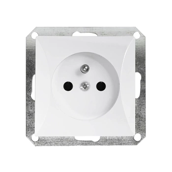 OPAL biały gniazdo pojedyncze z uziemieniem GPT-16 OP moduł Timex