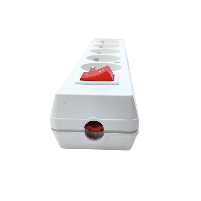 Gniazdo przedłuzacza białe z włacznikiem 5X2P+Z GN-570WS JONEX TIMEX