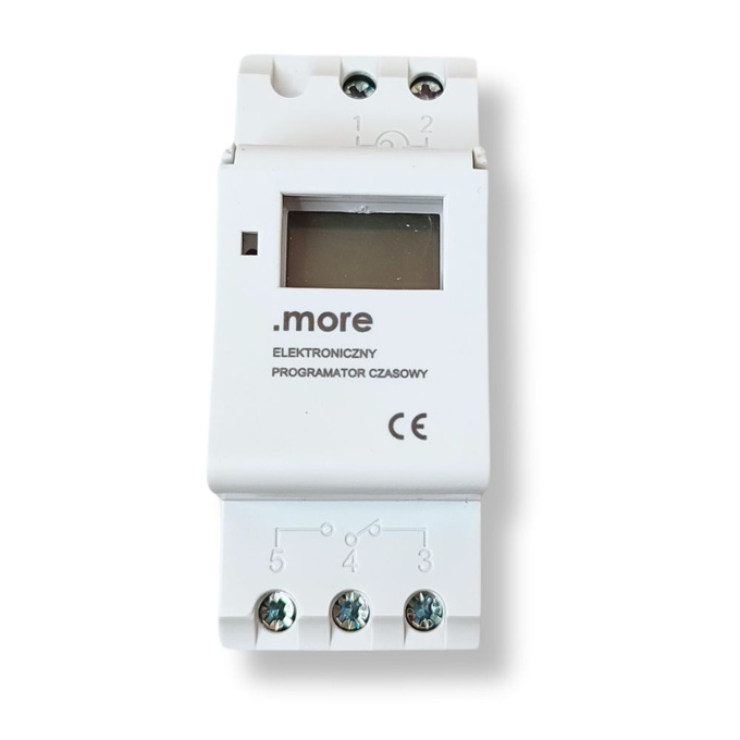 Programator czasowy na szynę DIN 16A 3600W M20355 ECOLIGHT