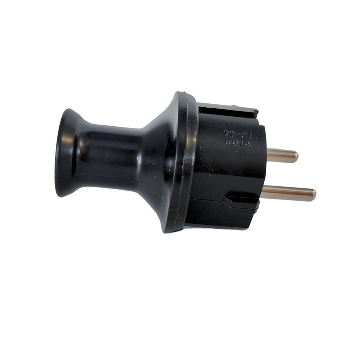 Wtyczka prosta z uziemieniem czarna 2P+Z UNI-SCHUKO WT-40H Timex