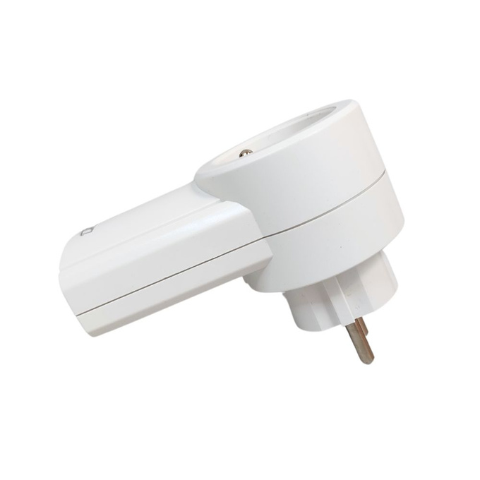 Gniazdo sieciowe sterowane + 2x pilot białe LXU206 LAMEX