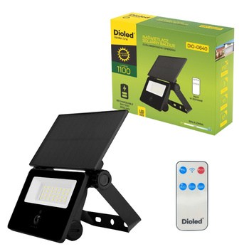 Naświetlacz solarny BALDUR 1100lm 6500K czujnik ruchu pilot DIO-0640 Dioled