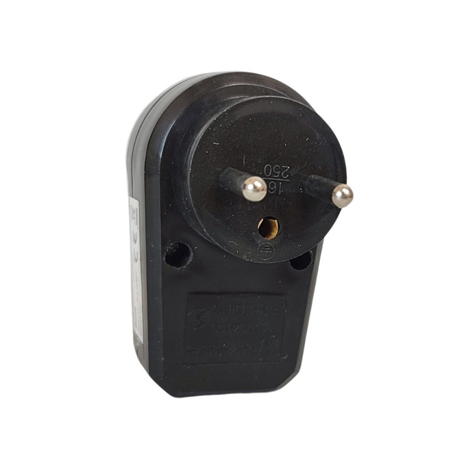 Rozgałęźnik z włącznikiem 2P+Z czarny LX9501 LAMEX