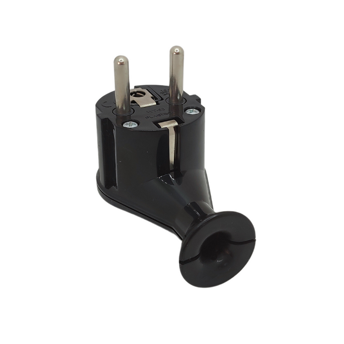 Wtyczka kątowa rozbierana czarna UNISCHUKO 2P+Z WT-50 W-10132 PLASTROL