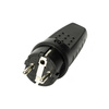 Wtyczka gumowa UNI-SCHUKO czarna 16A IP44 E602227 INQ