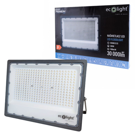 Naświetlacz LED 300W 6500K 30000lm IP65 PREMIUM LINE EC20488 ECOLIGHT