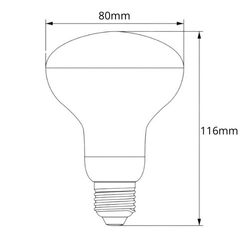 Żarówka LED R80 E27 9W DO ROŚLIN DIO-0480 Dioled